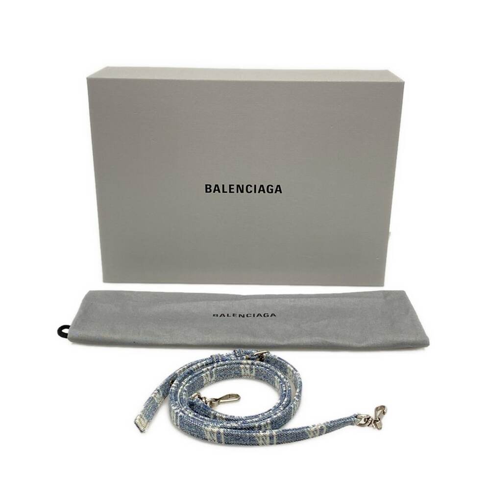 Balenciaga Hardware XS Tote Bag Tote Bag 693662 Light Blue Black Denim Leather - Picture 8 of 15